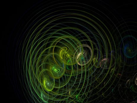 Imaginatory lush fractal texture image abstract background