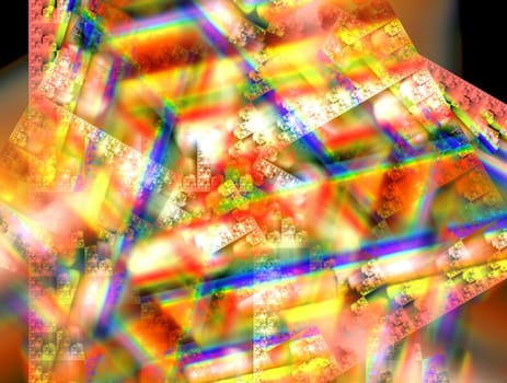 Imaginatory lush fractal texture image abstract background