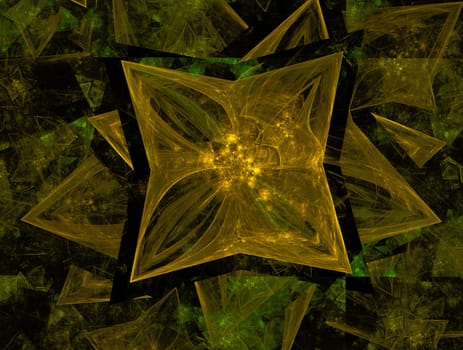 Imaginatory lush fractal texture image abstract background