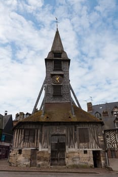 Old church in Honfleur, France. Saint Catherine Old wooden church in Honfleur, famuos french town in Normandy