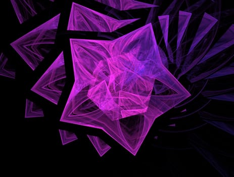 Imaginatory lush fractal texture image abstract background