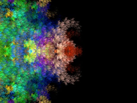 Imaginatory lush fractal texture image abstract background