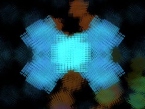 Imaginatory lush fractal texture image abstract background