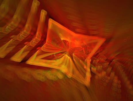 Imaginatory lush fractal texture image abstract background