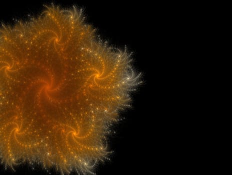 Imaginatory lush fractal texture image abstract background