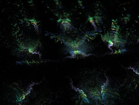 Imaginatory lush fractal texture image abstract background