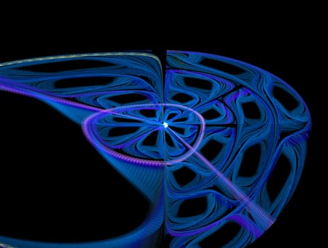 Imaginatory lush fractal texture image abstract background