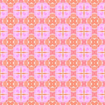Arabesque hand drawn design. Orange good-looking boho chic summer design. Oriental arabesque hand drawn border. Textile ready valuable print, swimwear fabric, wallpaper, wrapping.