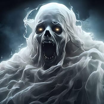 spooky ghost, satan, devil halloween character and background themes for halloween contents and card design multimedia creation clips and motion graphic creative content
