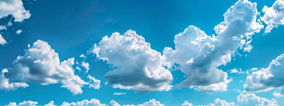 Blue sky with clouds selective focus nature, nature, Generative AI,