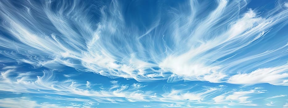 Blue sky with clouds selective focus nature, nature, Generative AI,