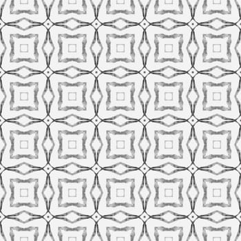 Textile ready worthy print, swimwear fabric, wallpaper, wrapping. Black and white elegant boho chic summer design. Striped hand drawn design. Repeating striped hand drawn border.