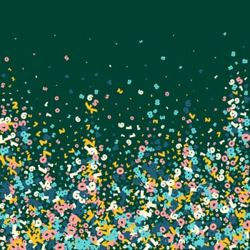 Scattered letters of latin alphabet. Colorful childish floating characters of English language. Foreign languages study concept. Back to school banner .