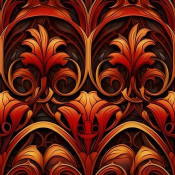 seamless floral pattern in art nouveau style. Generated by ai