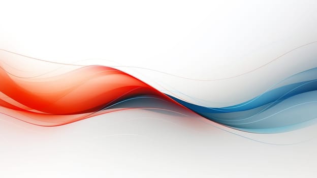 Abstract gradient futuristic conceptual background, abstract flows and waves with glow, ai generated.