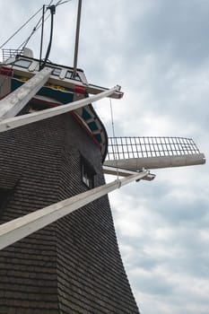 Close up from a Dutch windmill in Holambra. touristic attraction in Holambra, SP Brazil. June 30, 2024.