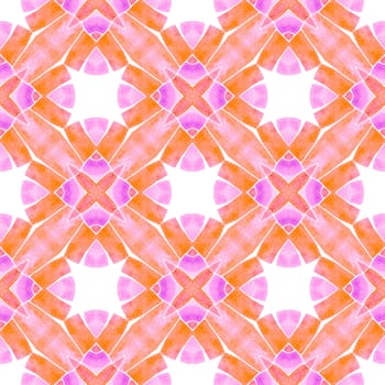 Exotic seamless pattern. Orange delicate boho chic summer design. Summer exotic seamless border. Textile ready amazing print, swimwear fabric, wallpaper, wrapping.
