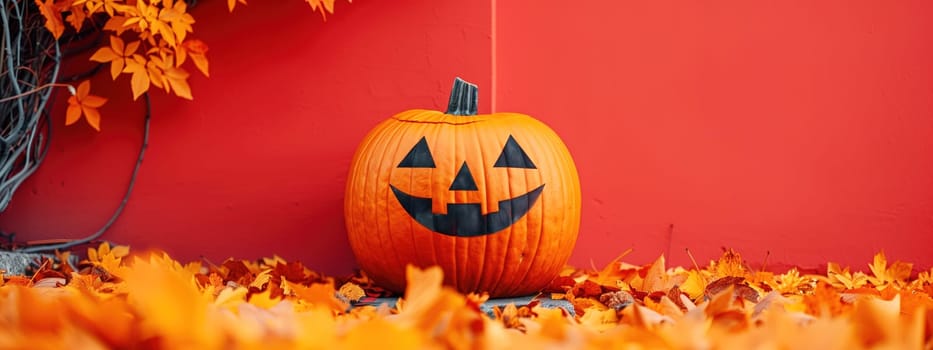 Minimalistic advertising background. Halloween concept. Blurred background. Mock up.