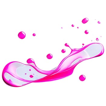 Vibrant drop water paint strokes merge in a dance of colors on a transparent canvas.