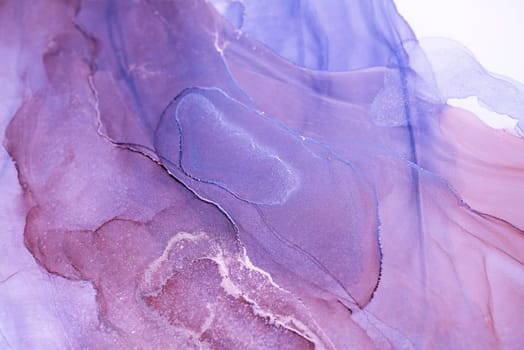 An abstract art piece featuring a close-up of flowing, swirling hues of lavender and rose, creating a captivating and dynamic composition.