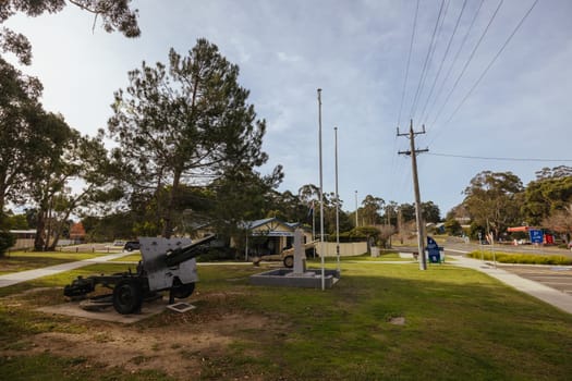 CANN RIVER, AUSTRALIA - MAY 30 2024: The quaint township of Cann River on a cool autumn afternoon in Victoria, Australia