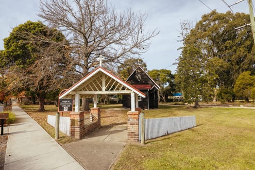 CANN RIVER, AUSTRALIA - MAY 30 2024: The quaint township of Cann River on a cool autumn afternoon in Victoria, Australia