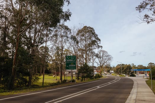 CANN RIVER, AUSTRALIA - MAY 30 2024: The quaint township of Cann River on a cool autumn afternoon in Victoria, Australia