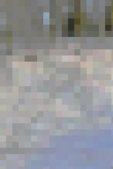 Abstract 3d square pixel geometric background or cube pattern. Vertical illustration of a background made of square pixels of different colors.