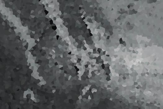 Gray, mosaic, gradient background. Background made of mosaic shapes.