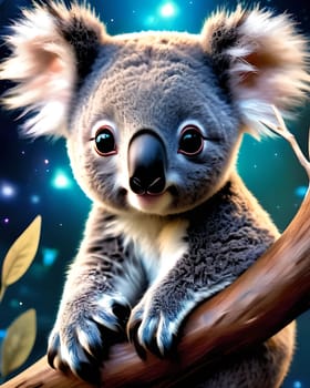 Portrait of a young koala bear