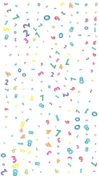 Concept of school background. Colorful childish falling letters of English language. Foreign languages study concept. Back to school banner .