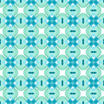 Oriental arabesque hand drawn border. Green tempting boho chic summer design. Textile ready authentic print, swimwear fabric, wallpaper, wrapping. Arabesque hand drawn design.