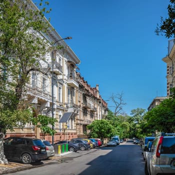 Odessa, Ukraine 25.07.2023. Gogol street in Odessa, Ukraine, on a sunny summer day