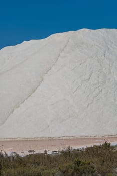 Pink Ponds In Man-made Salt Evaporation Pans In Camargue, Salin de Guiraud, France. High quality photo