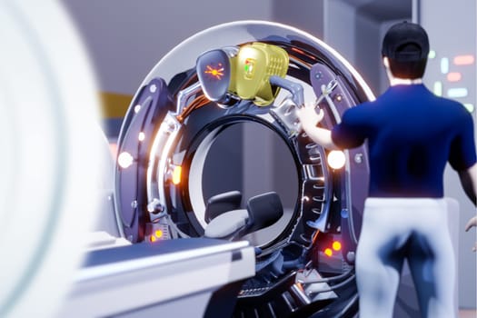 A maintenance engineer is checking the CT scan machine for normal operation every 6 months in the hospital. according to hospital standards.