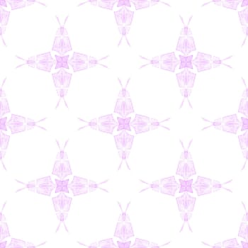Textile ready decent print, swimwear fabric, wallpaper, wrapping. Purple splendid boho chic summer design. Trendy organic green border. Organic tile.