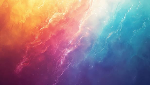 Vivid and ethereal abstract background with swirling smoke in vibrant hues of blue, orange, and red, creating a dynamic and captivating visual.