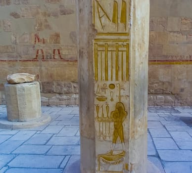 Luxor, Egypt - November 10, 2004: ruins of an ancient Egyptian temple in Luxor, Egypt