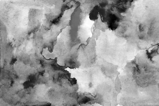 Black and white monochrome watercolor texture
