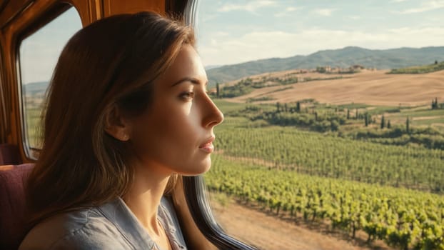Close up woman outdoors portrait