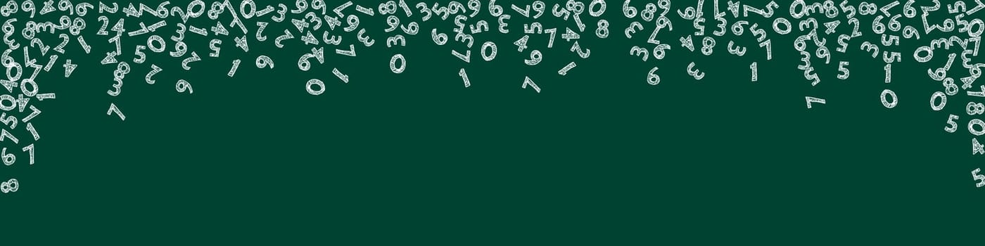 Concept of school background. Colorful childish falling letters of English language. Foreign languages study concept. Back to school banner .