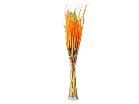 Kinpira Gobo Stir fried burdock root and carrots seasoned with soy sauce and sake served. Food isolated on transparent background.