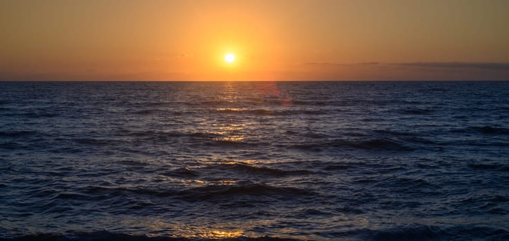 beautiful sunset on the Mediterranean Sea in Cyprus 1