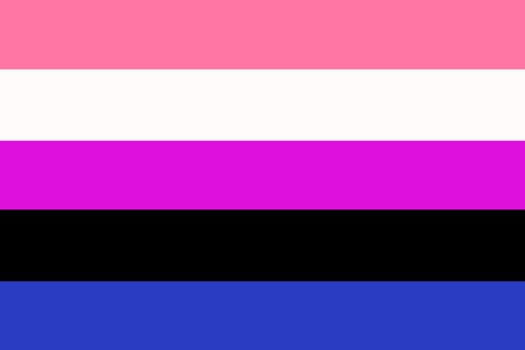 A Genderfluid Pride Flag background Illustration
