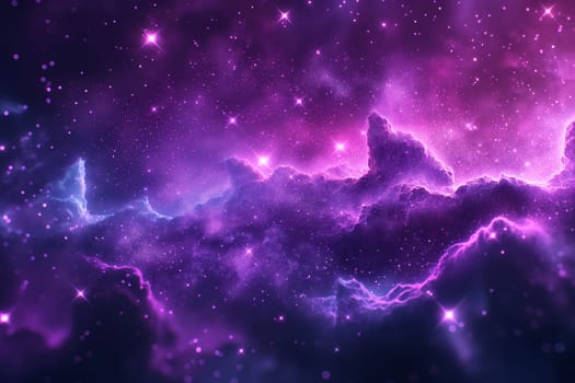 A stunning cosmic nebula in the vast space of the universe, filled with stars, galaxies, and celestial wonders