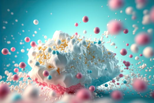 A box of popcorn. Movie theater themed popcorn package. Generative AI