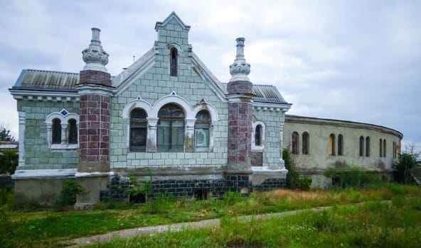 UKRAINE, KUYALNIK - JUNE 26,  2006: Kuyalnik Liman, Ancient mud baths on the territory of a modern sanatorium