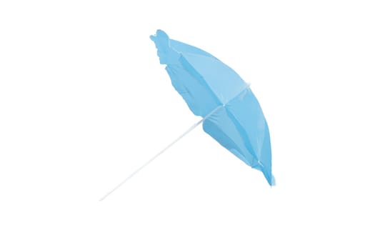 beach umbrella in flight isolated on white, rest