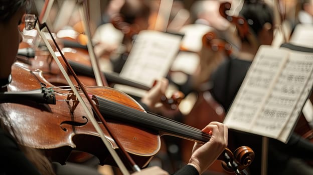 Abstract concept of allocation and optimization illustrated through musical notes on score sheet.
