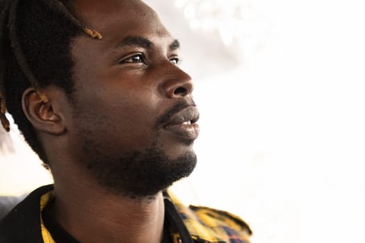 Portrait of an attractive young black man, lifestyle concept